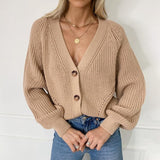 V-Hals-StrickCardigan