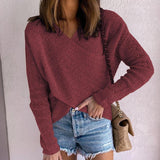 Massiver Farb Pullover