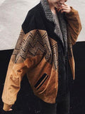 Modische bunte Baumwolljacke mit Reversdruck