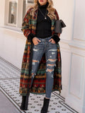 Frauen schnüren Tribal Schal Kragen Boho Oberbekleidung mit Gürtel