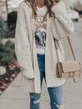 Lässiger fester Pullover Mantel