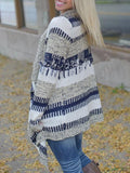 Modische Langarm Pullover Mantel