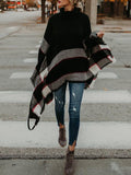 Lässiger High Neck Schal Pullover