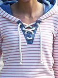 Streifen Lässiges Sweatshirt