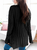 Kabelknopf Solid Sweater Cardigan