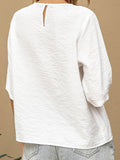 Minimalist Weiss Perforiert Sweatshirts