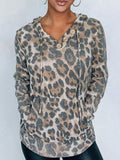 Baumwollgemisch Print Langarm Sweatshirt