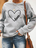 Lässig Langarm Patchwork Baumwollgemisch Sweatshirt