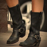 Winter Date Niedrige Stiefelette aus Kunstleder