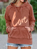 Grün Langarm Patchwork Print Sweatshirt