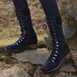 Reißverschluss Date Stiefelette aus Kunstleder