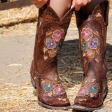 Täglich Winter Kunstleder Blockabsatz Stiefelette