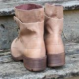 Herbst Schnürung Blockabsatz Stiefelette