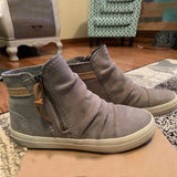 Alle Jahreszeiten Reißverschluss Sneakers aus Kunstleder