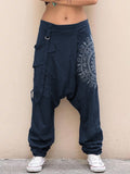 Retro Hose mit Abstrakt-Print