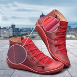 Unifarben Flache Stiefelette