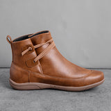 Geflochtener Riemen Flache  Stiefelette