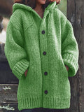 NEUE gestrickte Strickjacke mit Kapuze👚