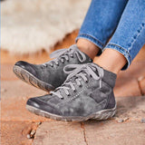 Alle Jahreszeiten Flache Stiefelette mit Reißverschluss