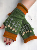 Grau Lässige Baumwollgemische Handschuhe