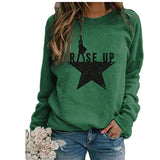 Drucken Freizeit Lange Ärmel Sweatshirt