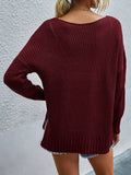 V Ausschnitt Gestrickt Elegant Warm Pullover Shirts