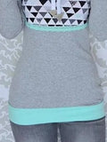 Print Langarm Sweatshirts