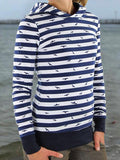 Print Lässiger Kapuzenpullover