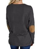 Baumwollgemisch Lässig Print Sweatshirt