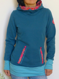 Print Langarm Lässiges Sweatshirt mit Kapuze