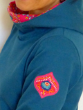 Print Langarm Lässiges Sweatshirt mit Kapuze