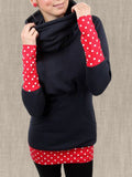 Langarm Lässiges Sweatshirt mit Farbblock
