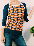 Langarm Lässiges Sweatshirt mit Blumenmuster