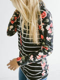Raglan Ärmel Kapuze Sweatshirt aus Baumwolle