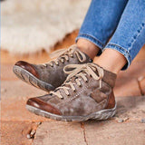 Alle Jahreszeiten Flache Stiefelette mit Reißverschluss