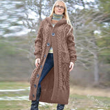 Solid Color Pocket Single Breast Coat