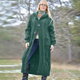 Solid Color Pocket Single Breast Coat