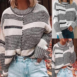 rund Hals Lange Ärmel Lose Knit Sweater