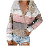 Locker gestreifter Langarmpullover