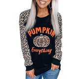 Leopard Langarm T-Shirt