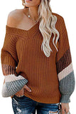 Beliebtes V-Neck Pullover Groß-Cross Border Sweater