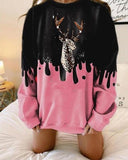 Langarm bedrucktes Sweatshirt