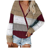 Locker gestreifter Langarmpullover