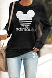Langarm Lässig Sweatshirt