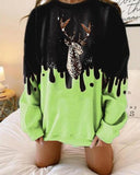 Langarm bedrucktes Sweatshirt