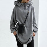 Lässiger Langarm Hoodie