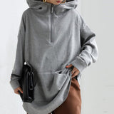Lässiger Langarm Hoodie
