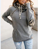 Lässiger Langarm Hoodie