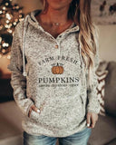 Lässiger Langarm Hoodie