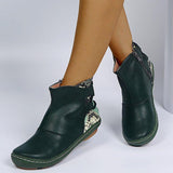 Flach Nahtverarbeitung Stiefelette